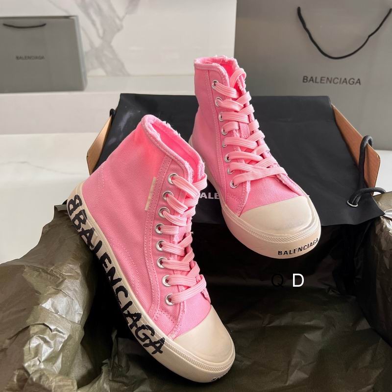 Balenciaga Paris High Top Pink Denim