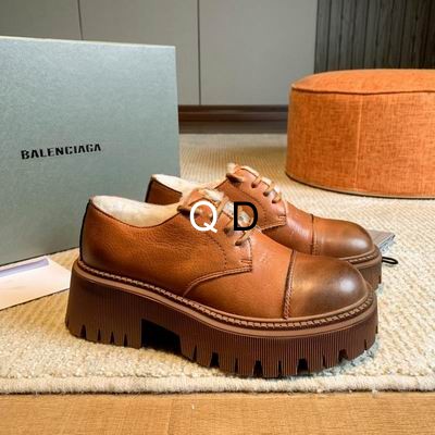 Balenciaga Tractor Brown Leather