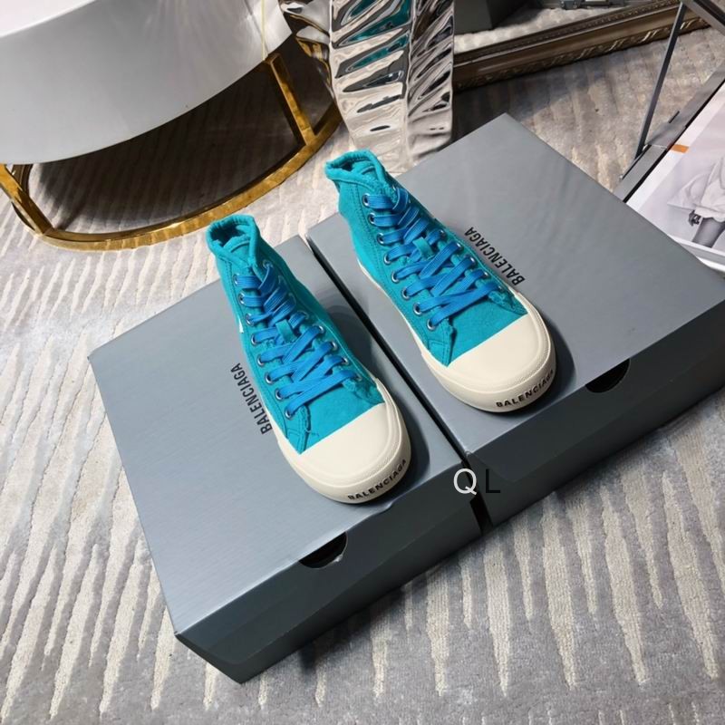 Balenciaga Paris High-Top Sneakers - Sky Blue