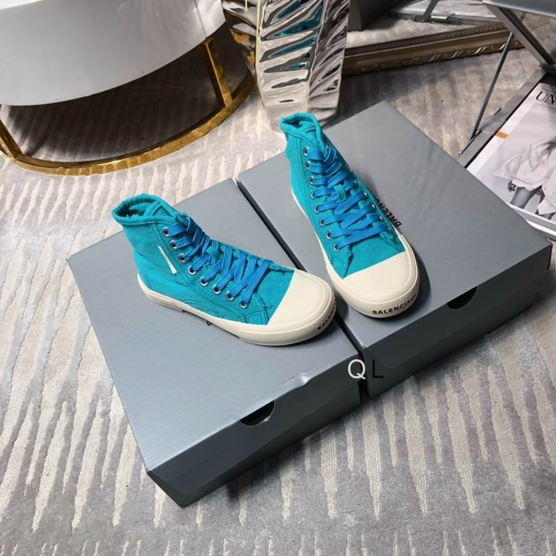Balenciaga Paris High-Top Sneakers - Sky Blue