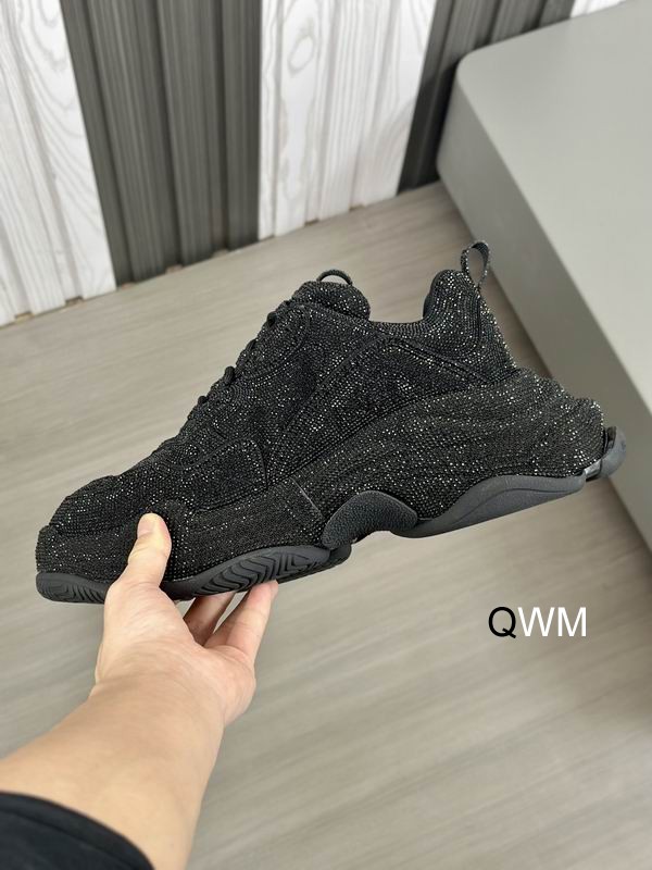Balenciaga Triple S Black Rhinestones