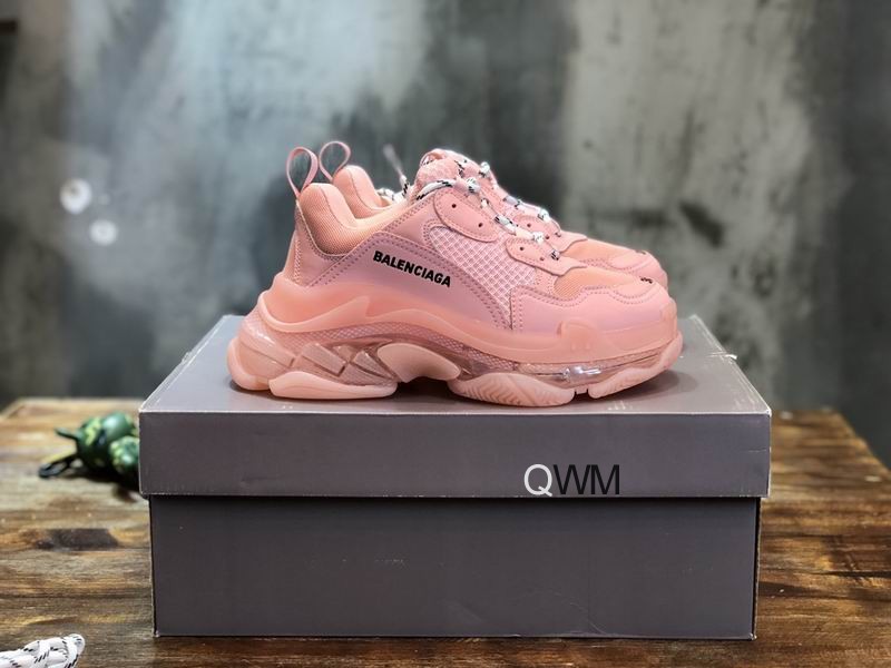 Balenciaga Triple S Clear Sole pale pink