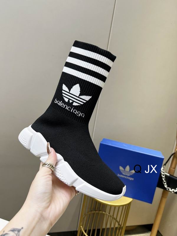 Balenciaga x adidas Speed Trainer Black White