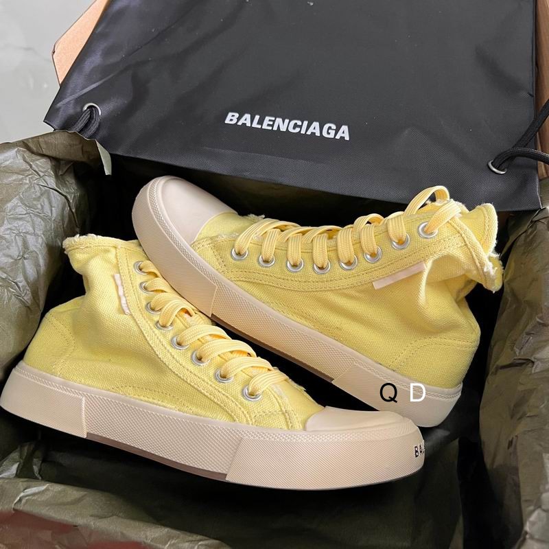 Balenciaga Paris High Top Yellow Denim