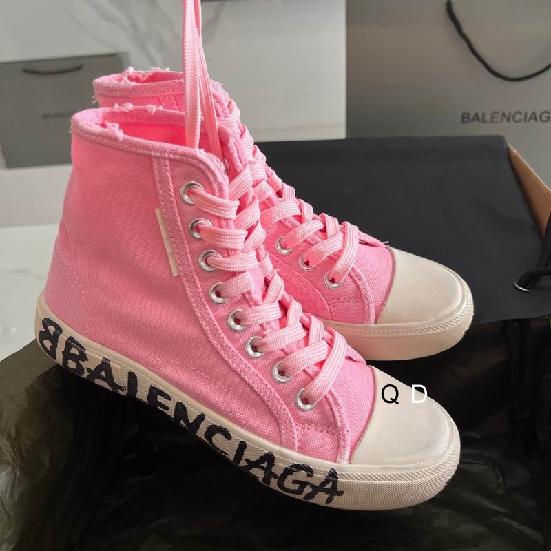 Balenciaga Paris High Top Pink Denim