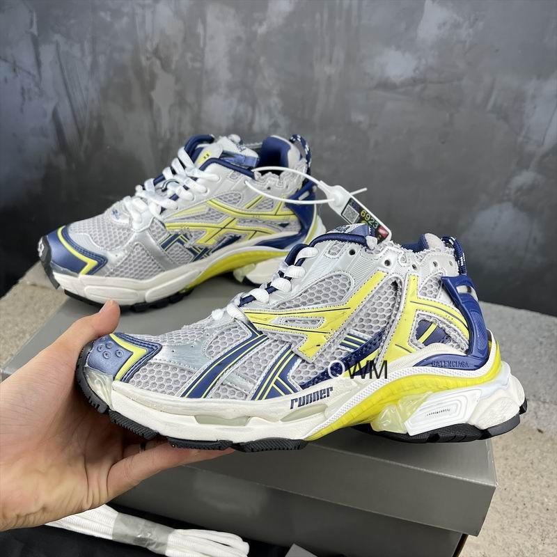 Balenciaga Runner White Blue Yellow Grey Black