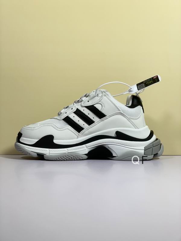 Balenciaga x adidas Triple S White Black