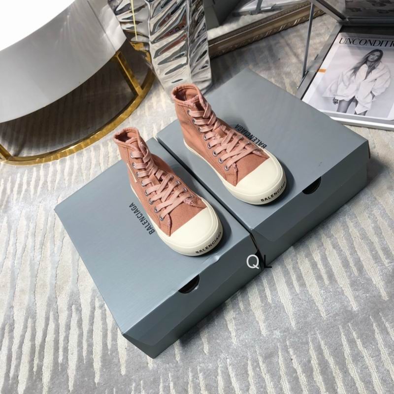 Balenciaga Paris High-Top Sneakers - Pink