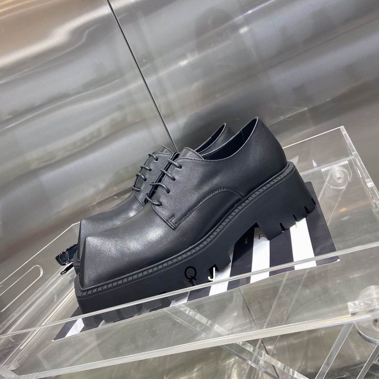 Balenciaga Rhino Derby Lace Up Shoes female Black