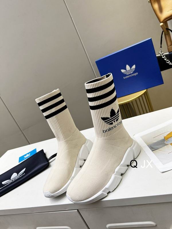 Balenciaga x adidas Speed Trainer White Black
