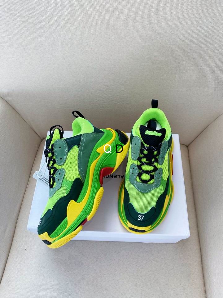 BALENCIAGA Triple S sneakers yellow-green
