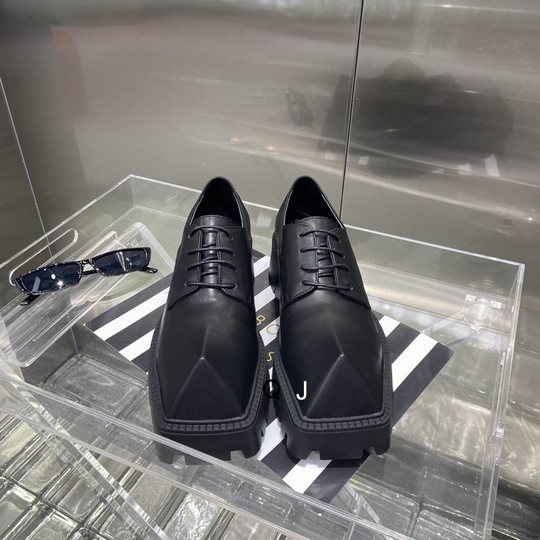 Balenciaga Rhino Derby Lace Up Shoes female Black