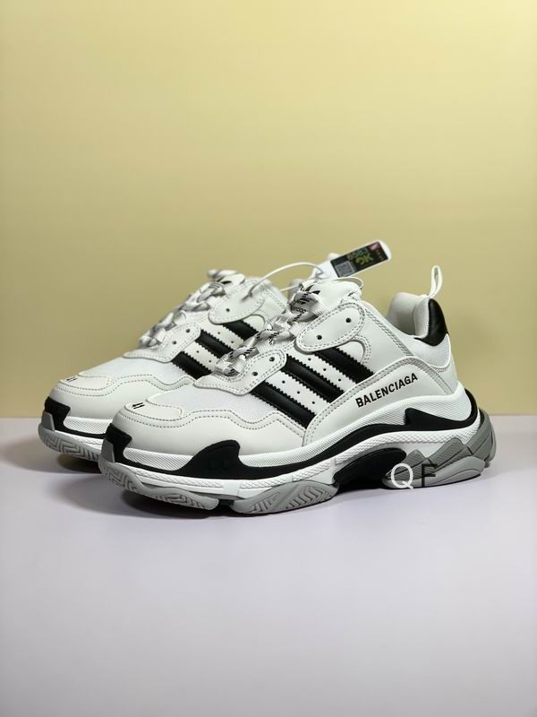 Balenciaga x adidas Triple S White Black