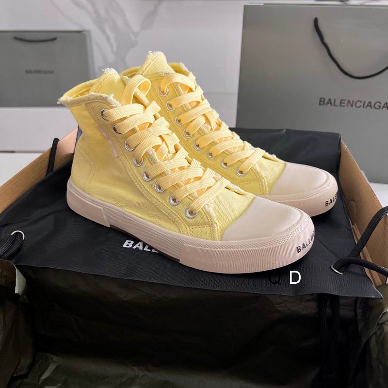 Balenciaga Paris High Top Yellow Denim