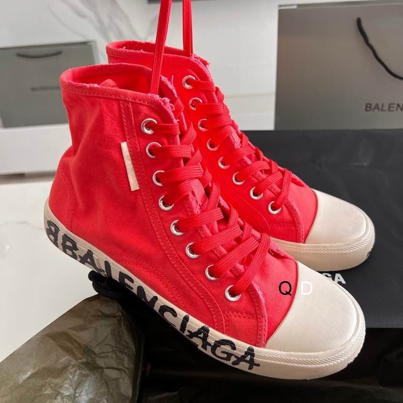 Balenciaga Paris High Top Red