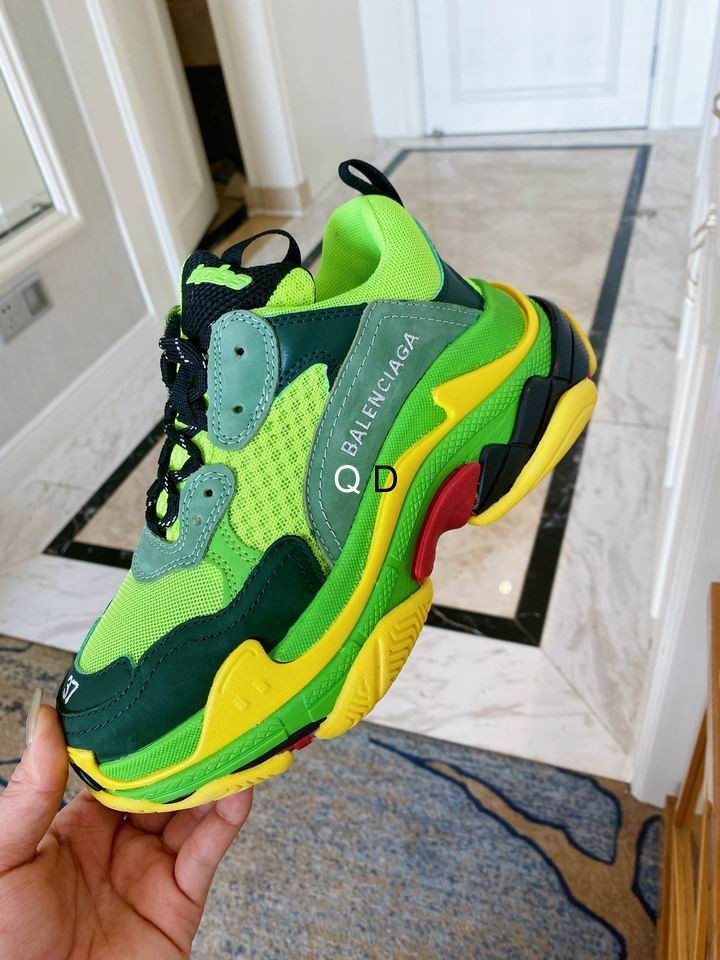 BALENCIAGA Triple S sneakers yellow-green
