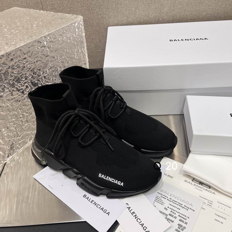 BALENCIAGA - Triple S Clear Sole Sneakers In Black