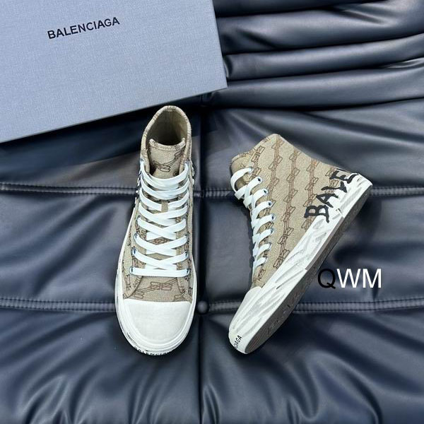 Balenciaga Paris High 'BB Monogram - Dark Mink Grey'