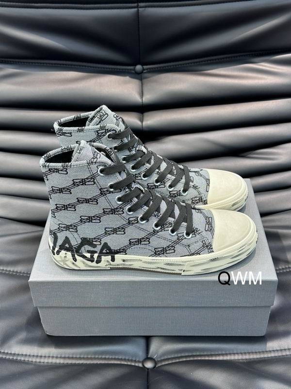 Balenciaga Paris High Top BB Monogram Dark Gray