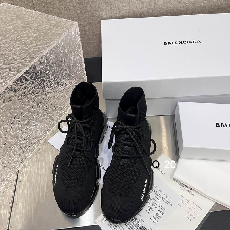 BALENCIAGA - Triple S Clear Sole Sneakers In Black