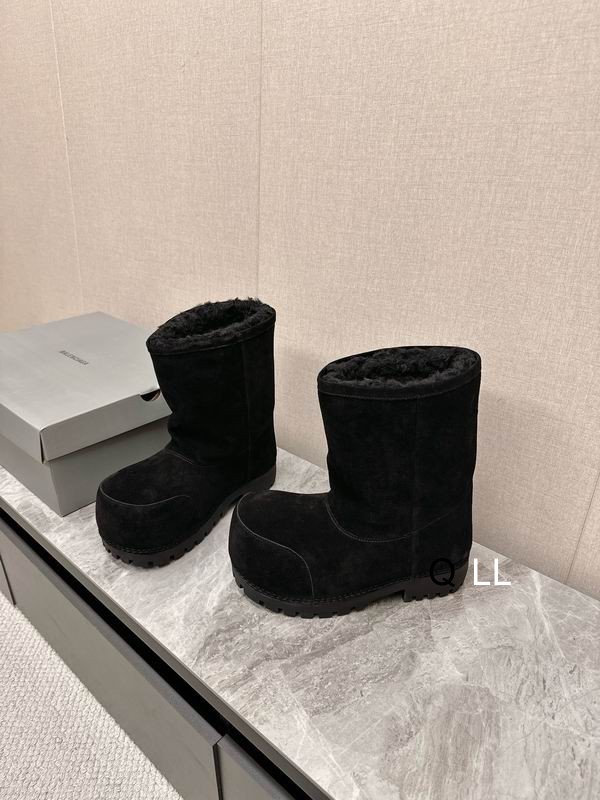 Balenciaga Alaska Low Boot Black Suede
