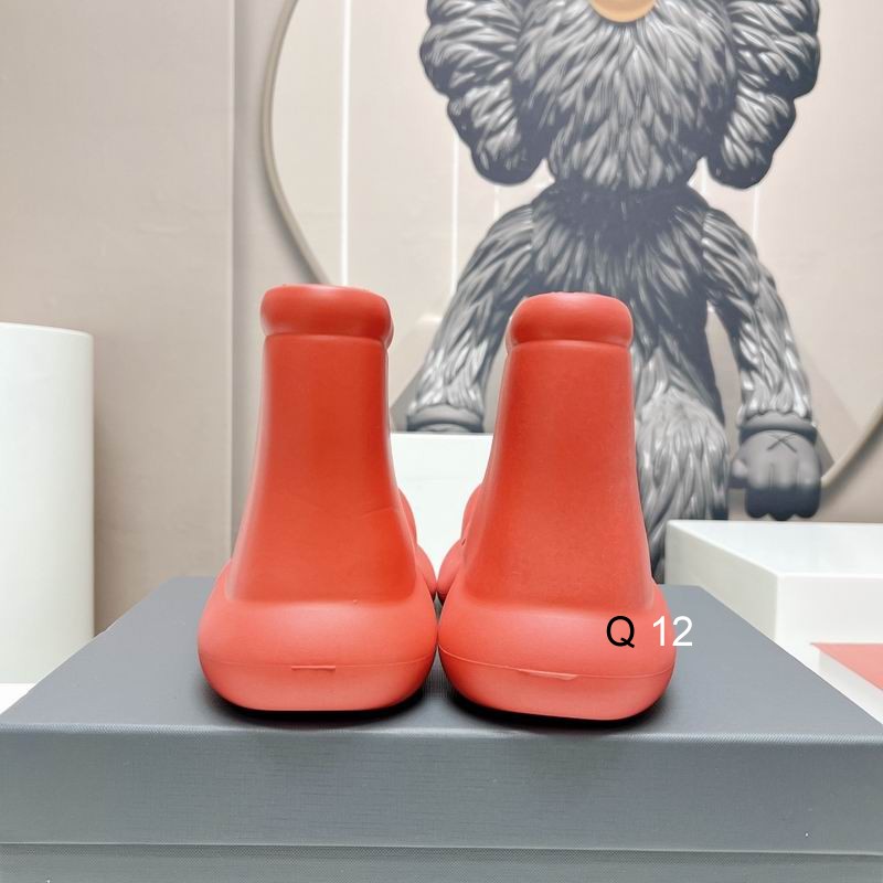Balenciaga ankle boots replica red