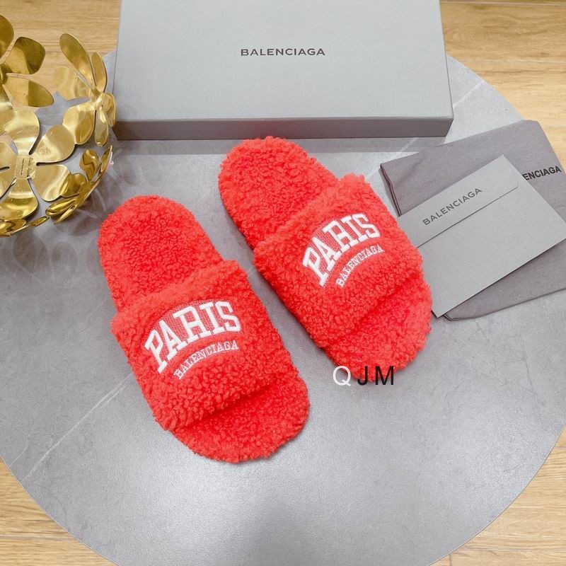 Balenciaga 2025 bedroom slippers red