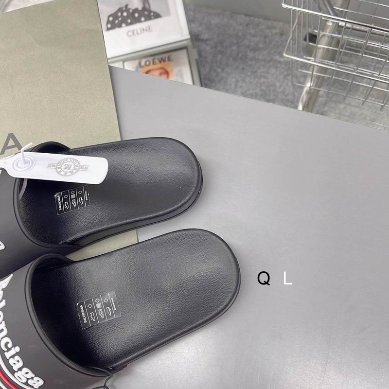 Balenciaga Political Campaign Logo Slides Black