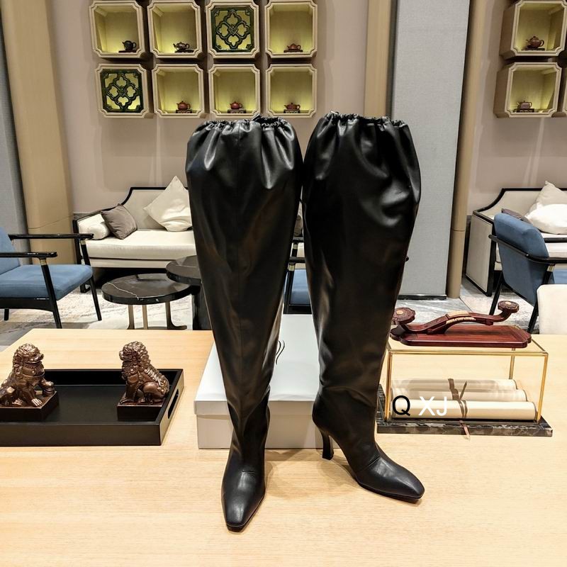 Balenciaga Stiletto High Heel Leather Boots – Sansa Costa