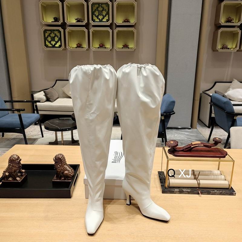 Balenciaga Givenchy Leather Boots - White