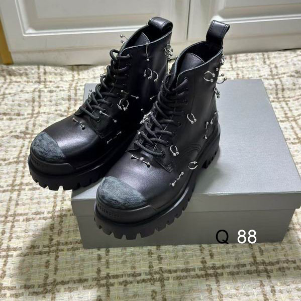 Balenciaga Strike 20mm Boots With Piercings