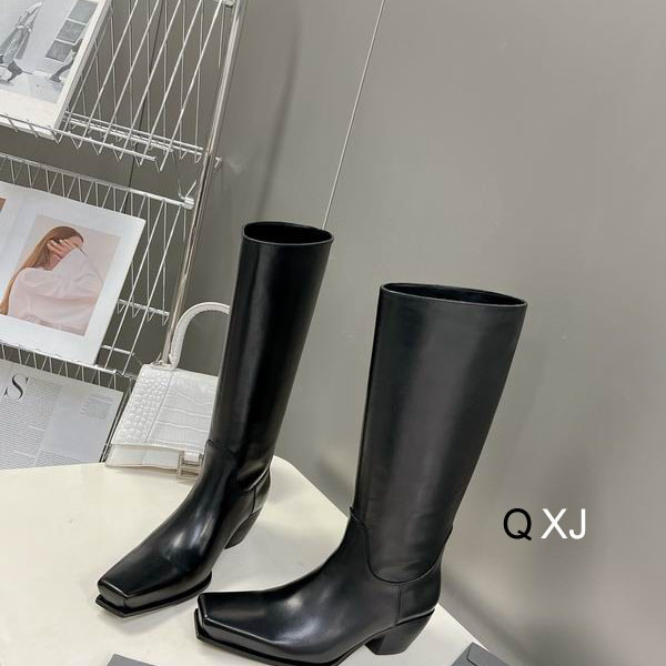 Balenciaga Cowboy style high-heeled boots - black