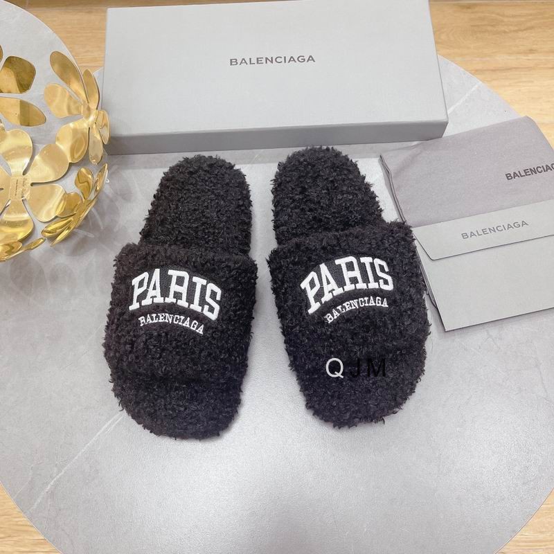 Balenciaga 2025 bedroom slippers black