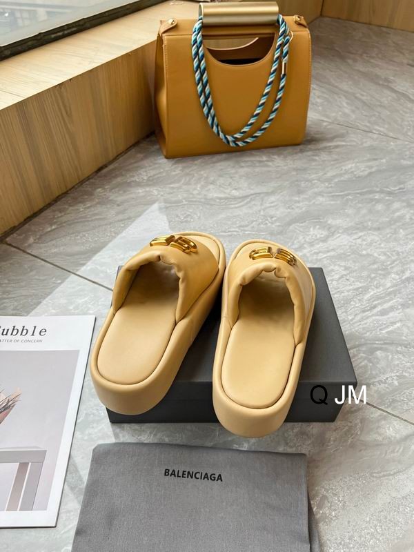 BALENCIAGA Pool BB Slide Sandal Yellow