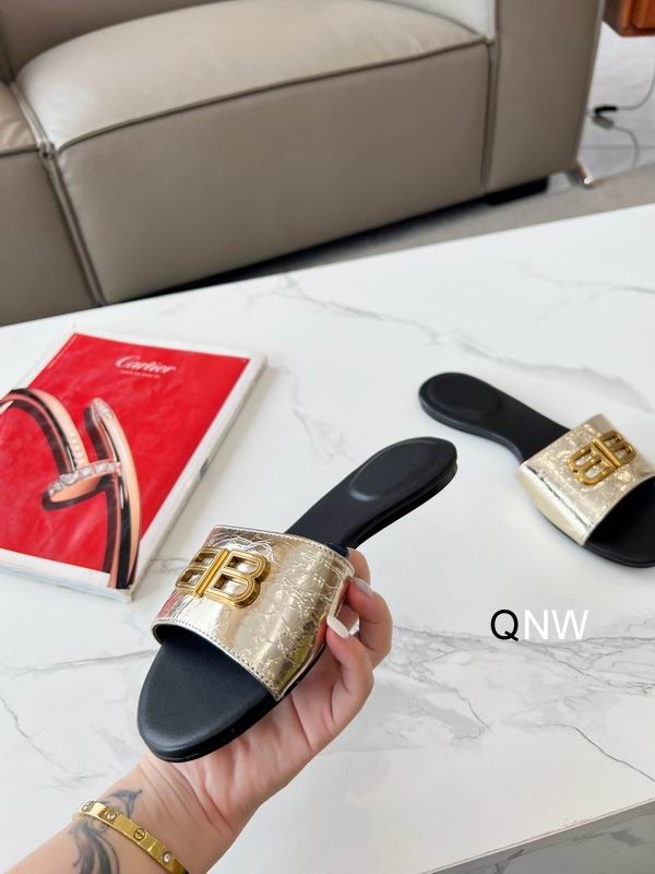 Balenciaga 50mm Groupie Sandals Gold