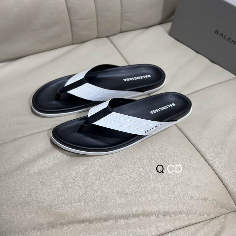 Balenciaga Cosy Sandal Crocodile Embossed White