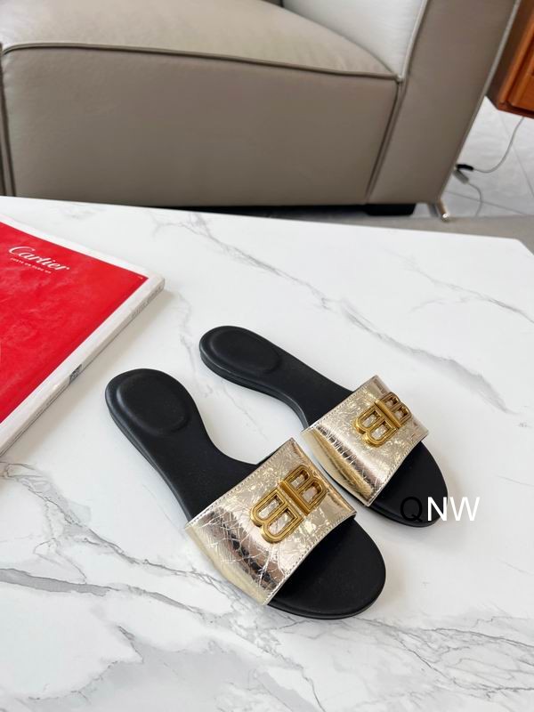 Balenciaga 50mm Groupie Sandals Gold