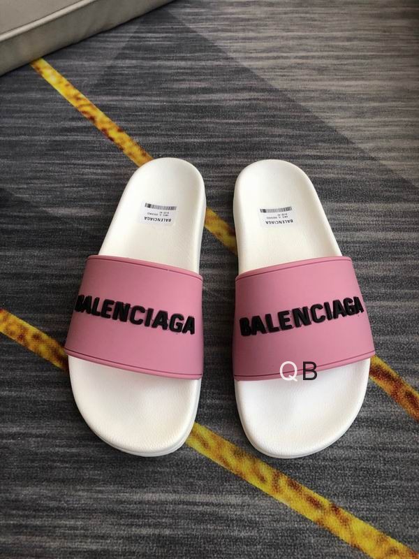 Balenciaga Pool Slide Fluo Pink black