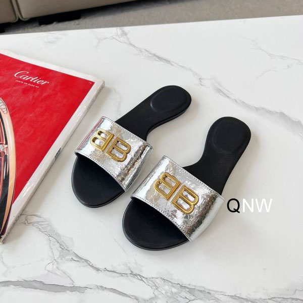 Balenciaga 50mm Groupie Sandals Silvery