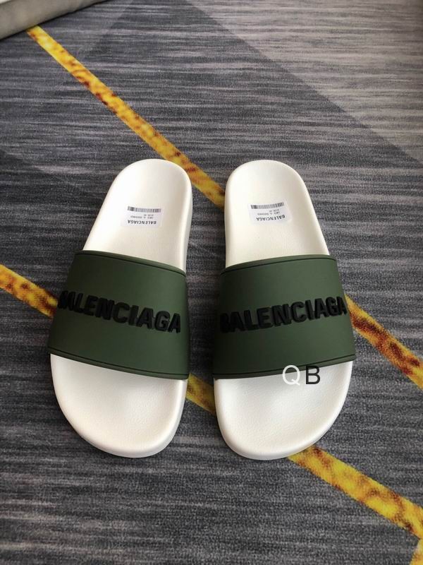 Balenciaga Pool Slide Fluo Green White