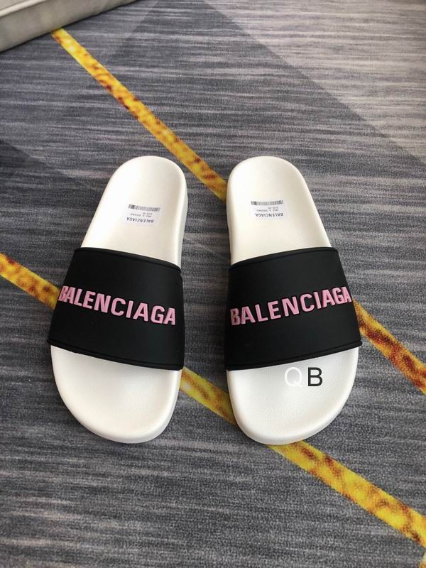 Balenciaga Pool Slide Fluo Black pink