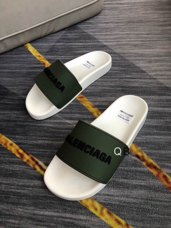 Balenciaga Pool Slide Fluo Green White