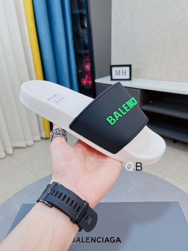 Balenciaga Pool Slide Fluo Black green