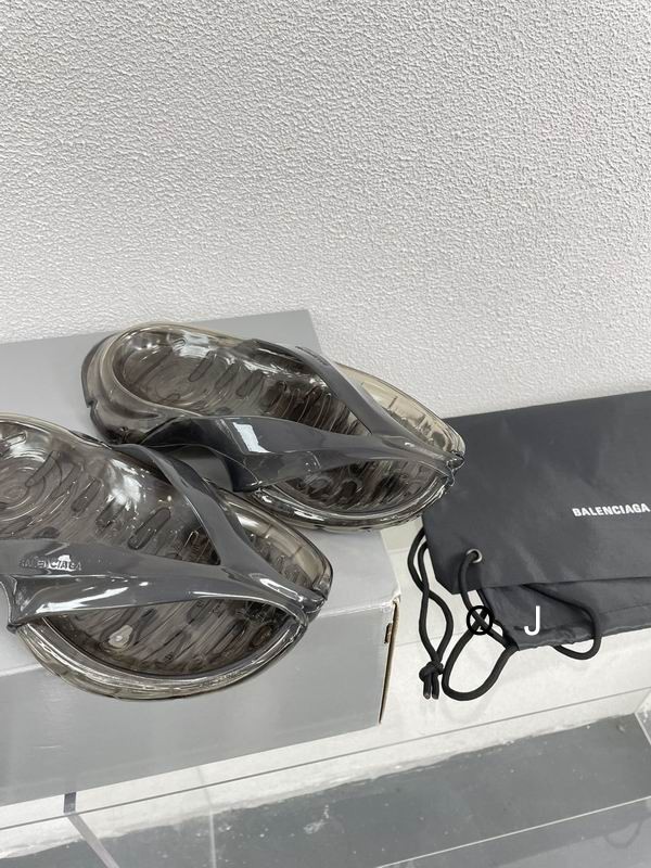 Balenciaga Air cushion flip flops black