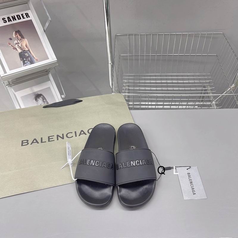Balenciaga Political Campaign Logo Slides Black