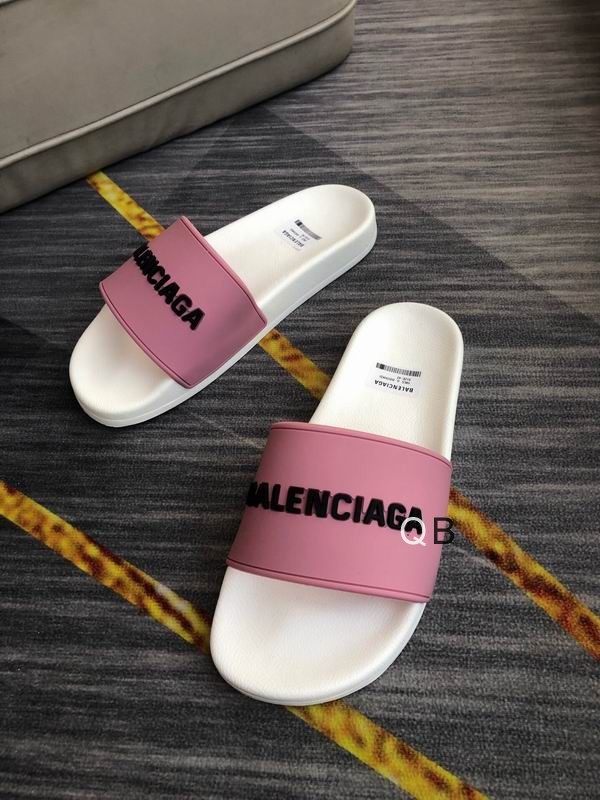 Balenciaga Pool Slide Fluo Pink black