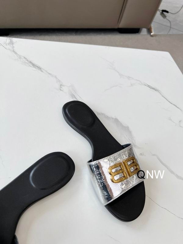 Balenciaga 50mm Groupie Sandals Silvery