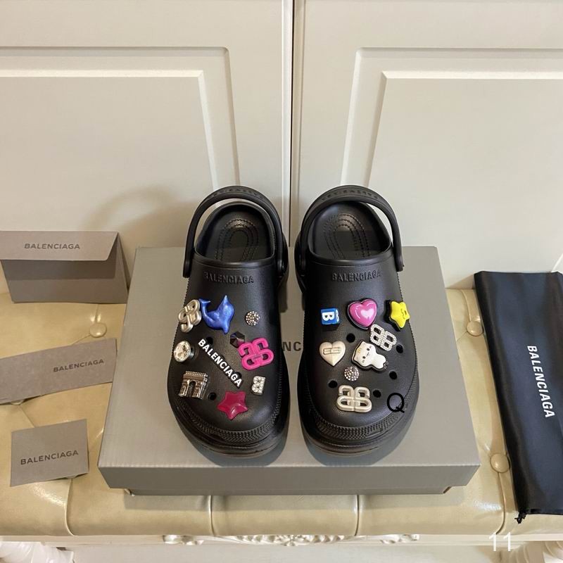 Balenciaga x Crocs Mule Black Multicolor Jibbitz