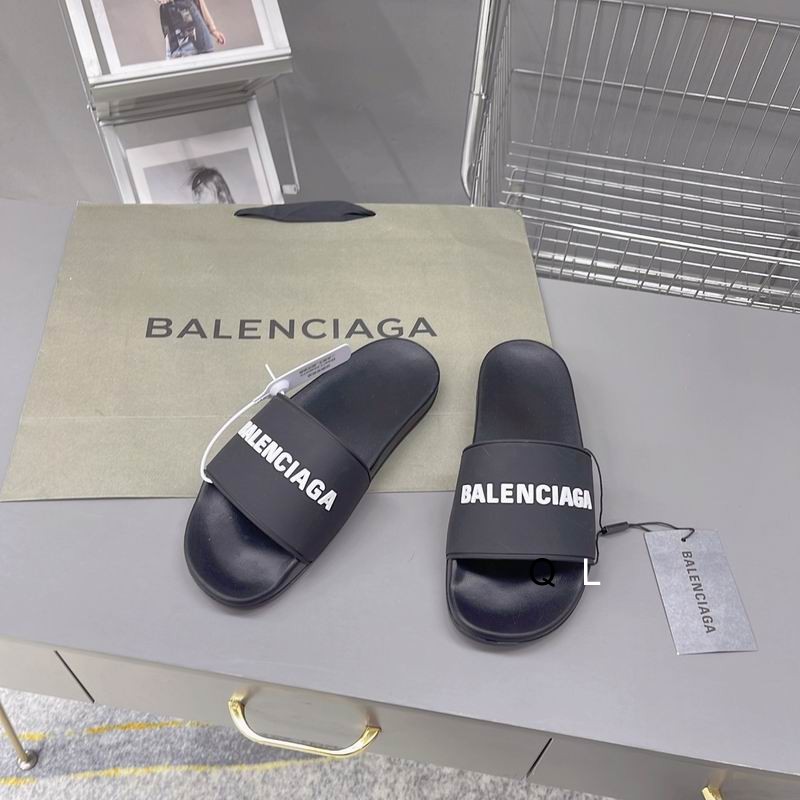 Balenciaga Political Campaign Logo Slides Black
