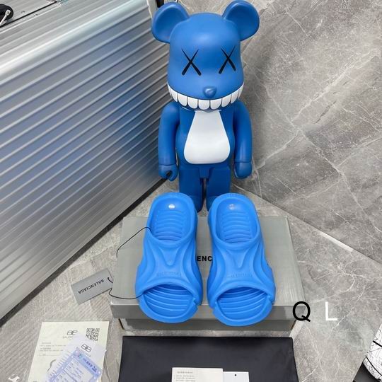 Balenciaga Mold Slide Sandal Blue